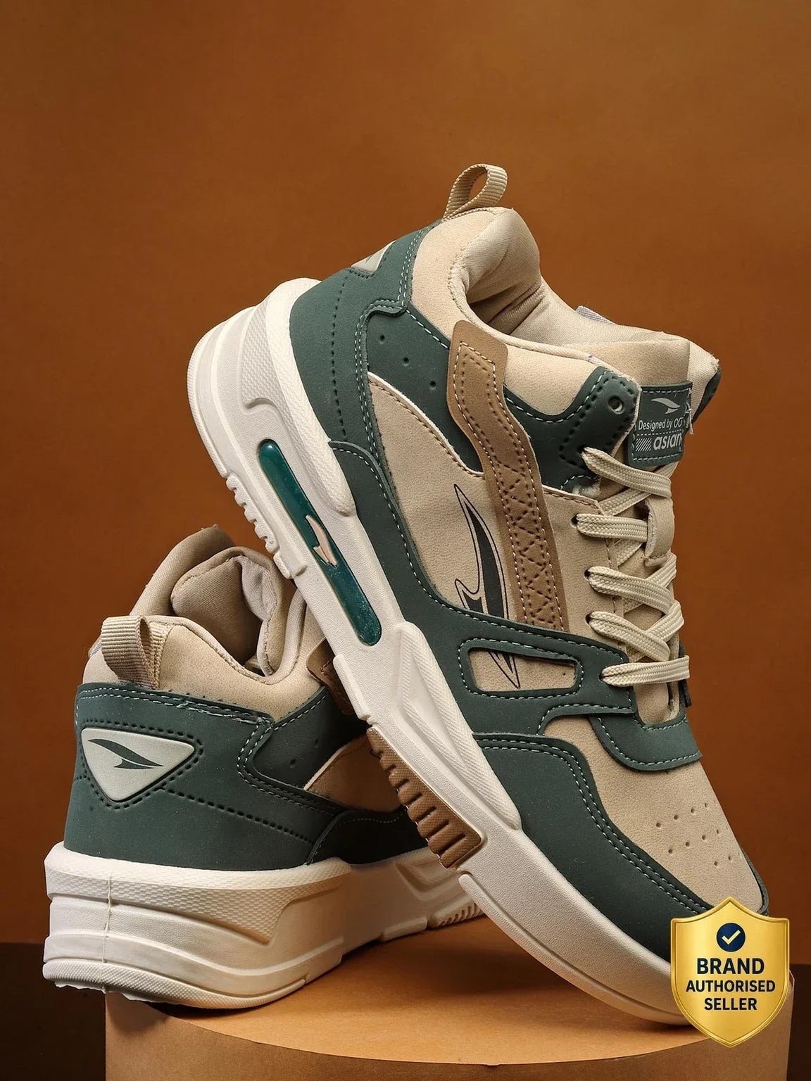 asian Casual Shoe Mexico-11 Sneakers For Men (Green , 9)